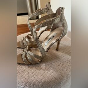 Nina Women's Glittering Gold Heels